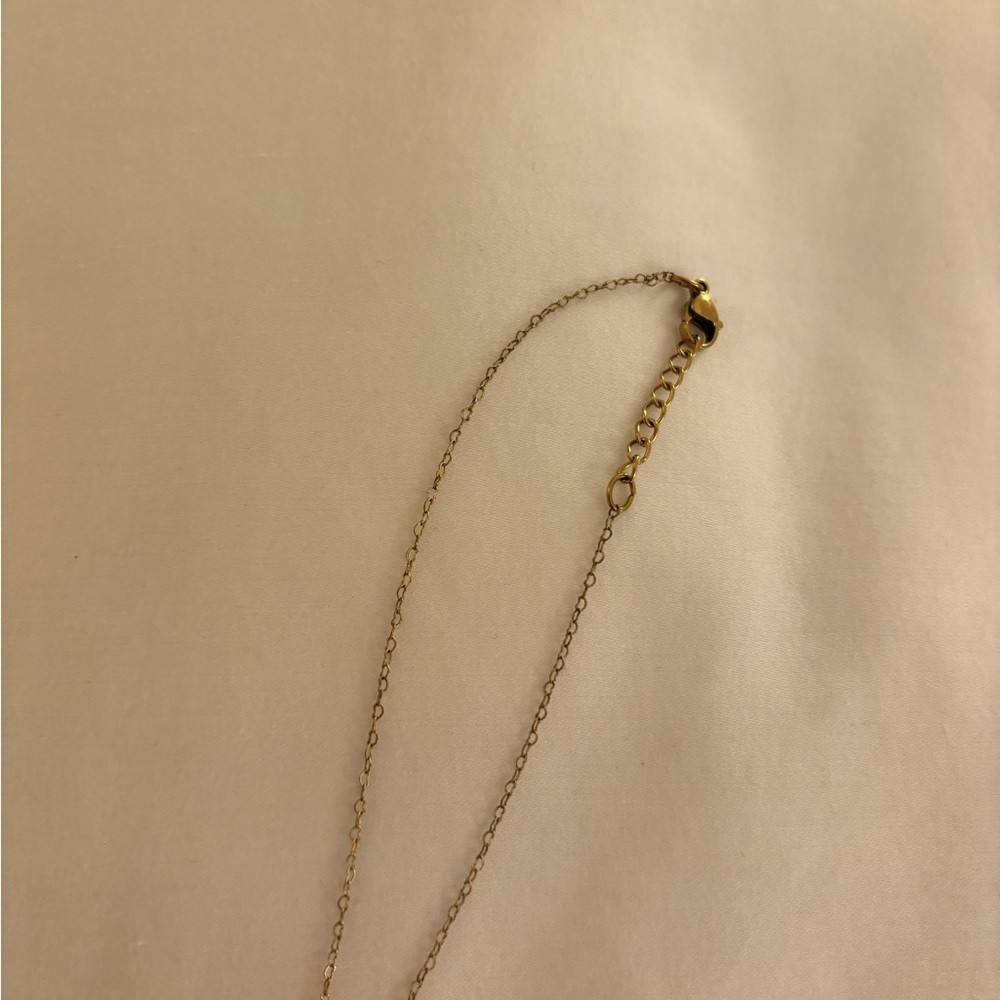 Always on my mind chunky brandy Melville Chic Gold Heart Necklace cute like new - Picture 5 of 5